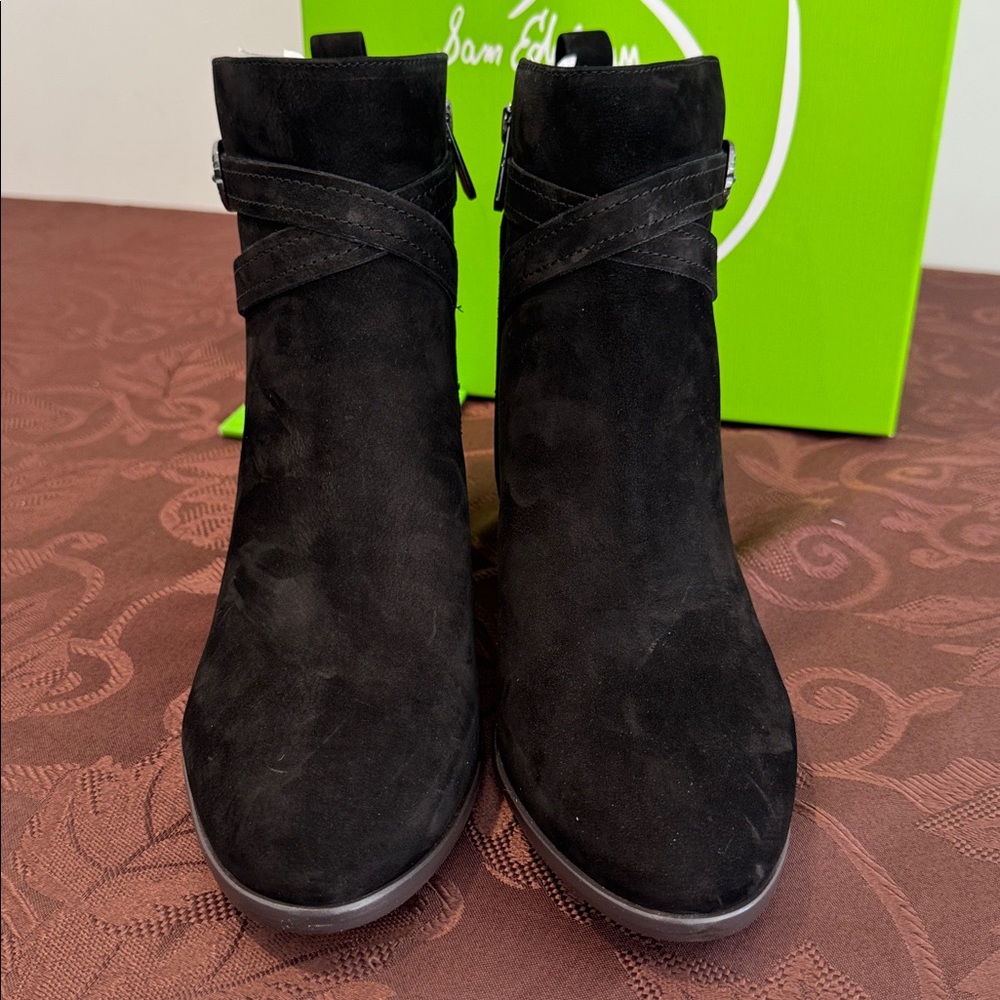 Sam Edelman Suede Leather Booties. Size 7 - Picture 7 of 15